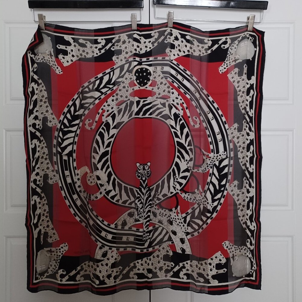 Cartier silk chiffon scarf